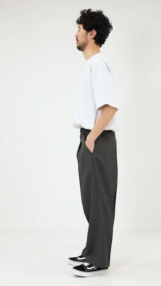 FREAK'S STORE/ワイドシルエット スタプレツイル イージースラックス