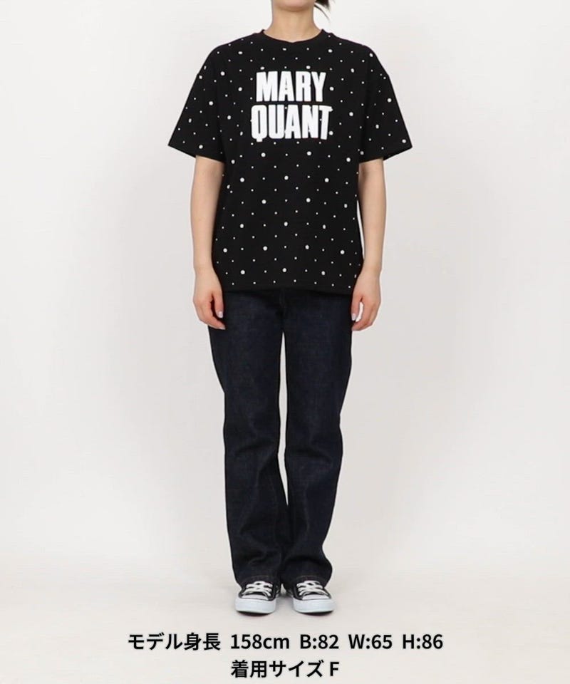 MARY QUANT/総柄 プリント フロッキー ロゴ Tシャツ 限定展開｜Daytona