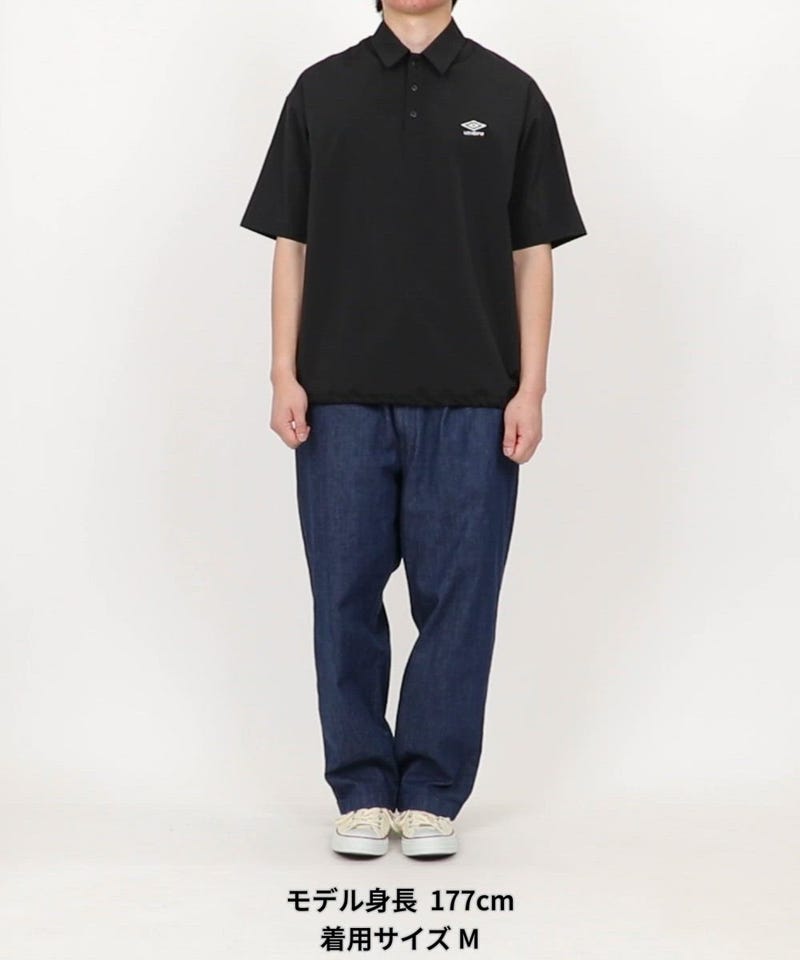 UMBRO/＜機能性素材＞別注 ワンポイント ロゴ プルオーバー シャツ