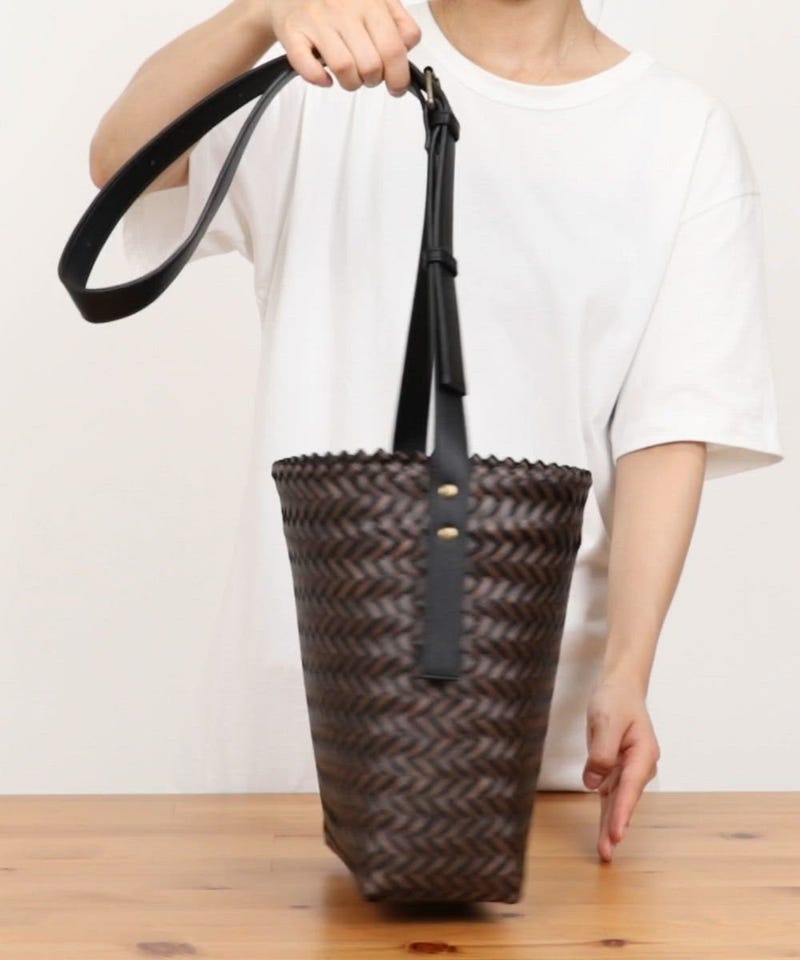 FREAK'S STORE/編み込みかご 合皮ショルダーバッグ｜Daytona Park