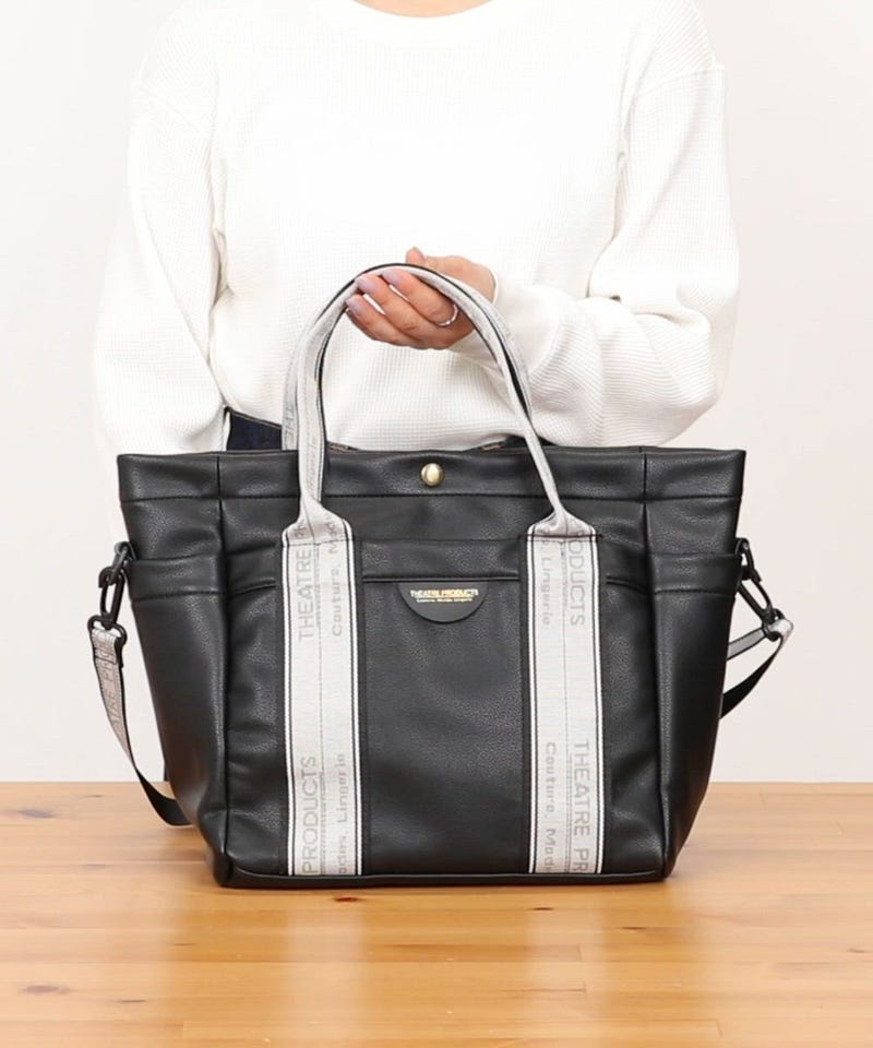 THEATRE PRODUCTS/別注 2WAY A4サイズ ジャガードテープ トートバッグ