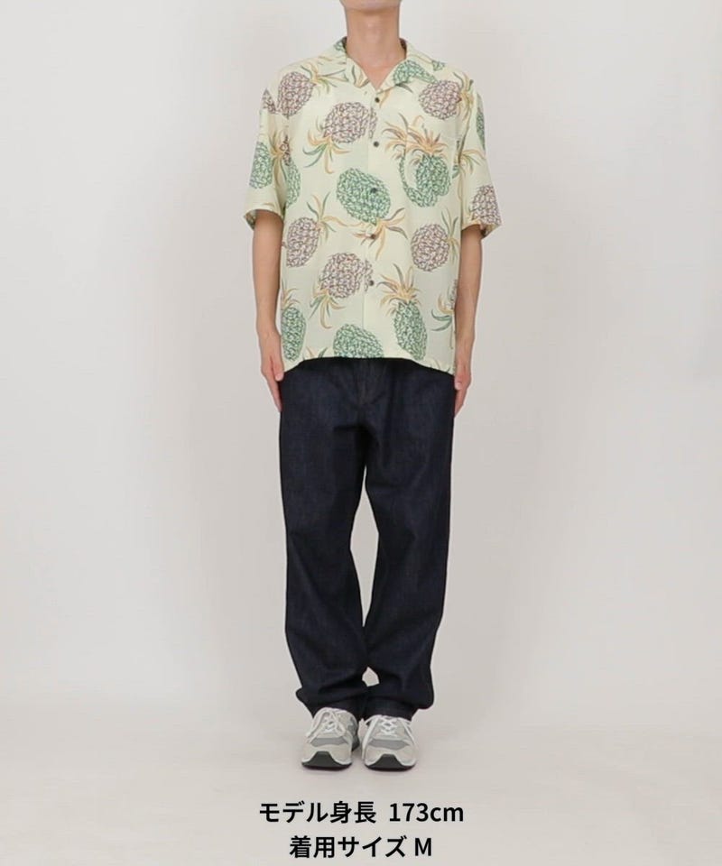 FREAK'S STORE/ルーズシルエット 総柄 オープンカラー 半袖シャツ