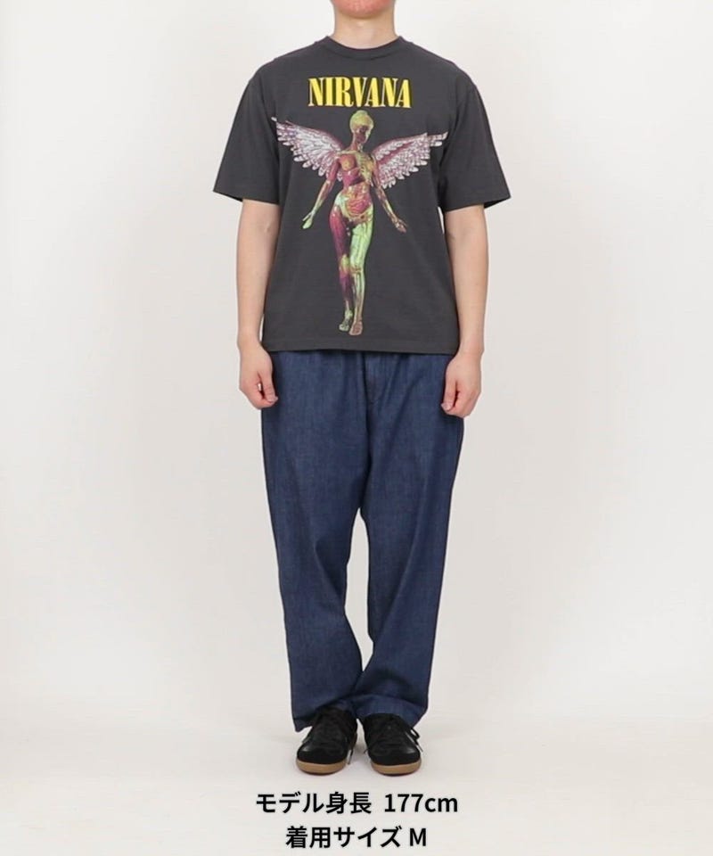 OPEN STUDIO NIRVANA In Utero Tシャツ Mサイズ OPEN STUDIO/NIRVANA IN UTERO クルーネック バンドTシャツ｜Daytona