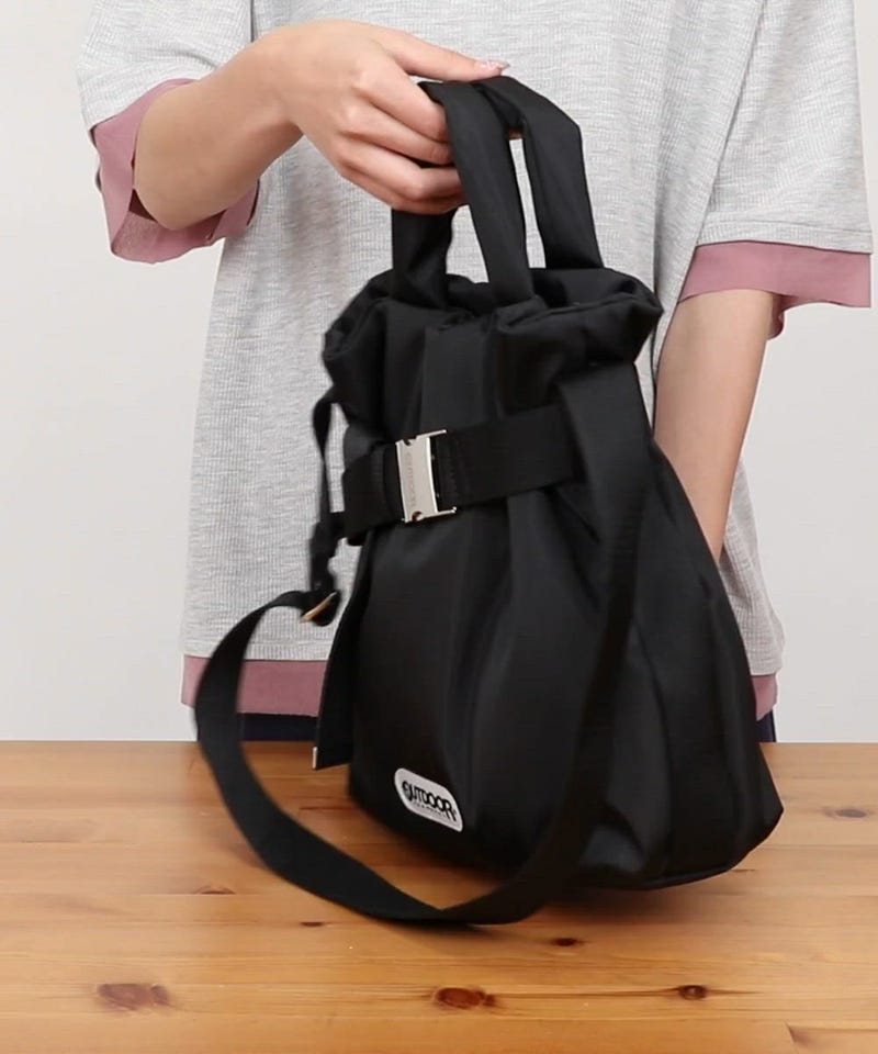 OUTDOOR PRODUCTS/別注ベルト付きパデッドトートバッグ Sサイズ 限定