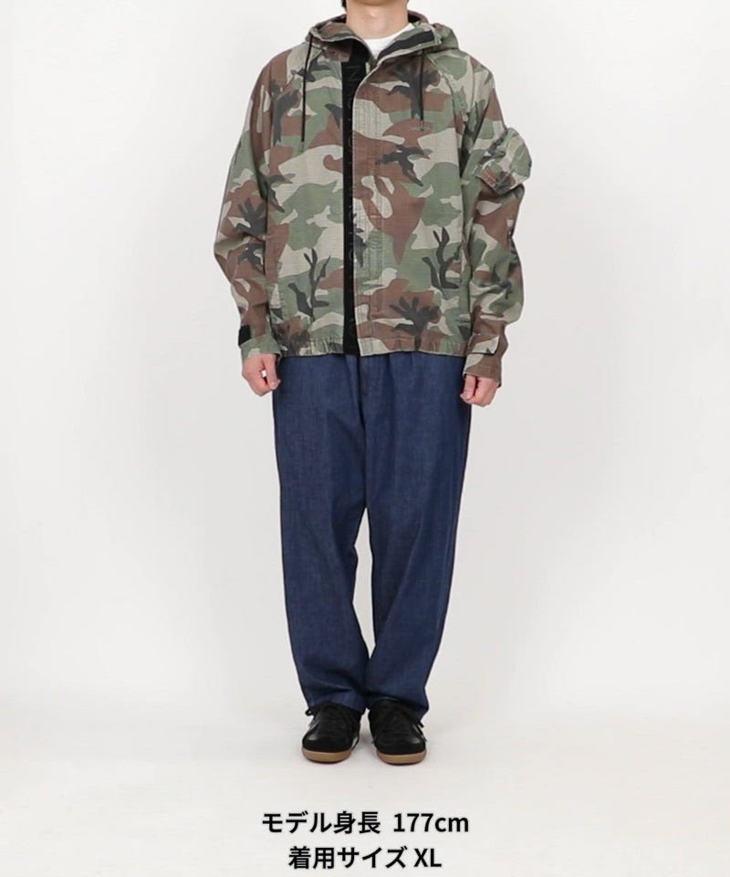 NAUTICA/ビッグシルエット リップストップ カモフラージュ柄