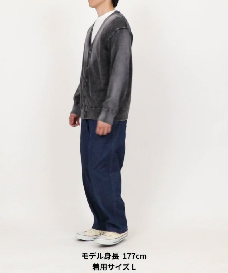 FREAK'S STORE/ヴィンテージライク ハードブリーチ加工 Vネック ニット