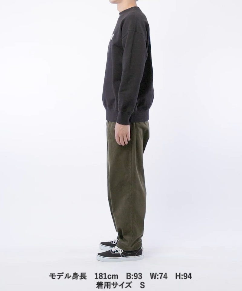 matsui/別注 ｢DJ」バックフェルト刺繍 クルーネック スウェット