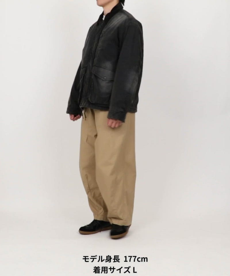 FREAK'S STORE/ヴィンテージ加工 襟コーデュロイ切り替え コットン