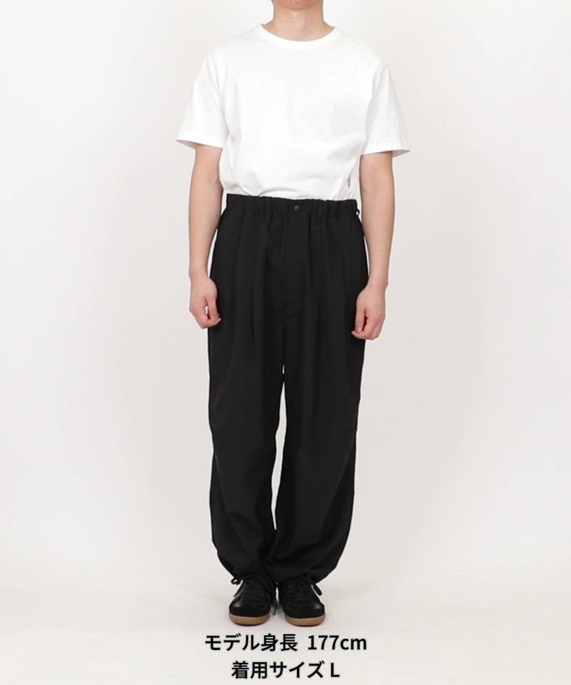 pikotuke 　ブラックサイズ2　サーカスパンツ BLACK DENIM NARROW CIRCUS PANTS / BLACK ONE WAS