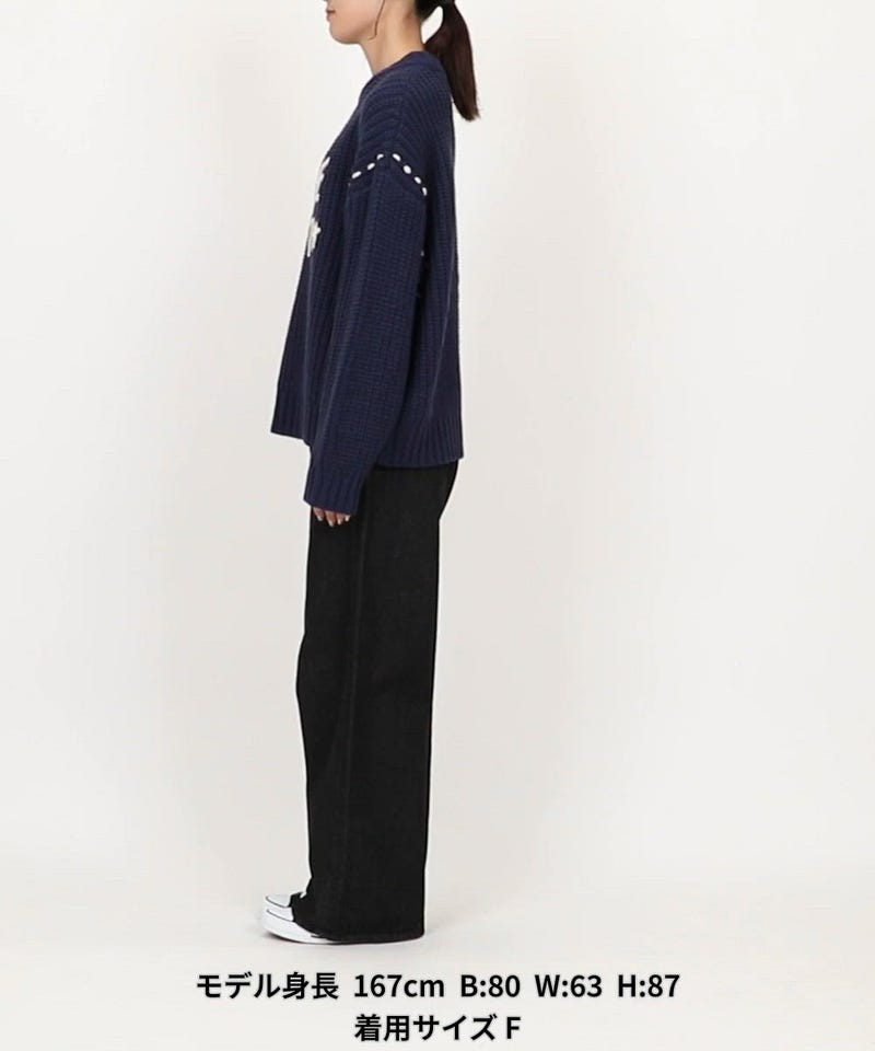 FREAK'S STORE/ハンド刺繍ロゴニット/畦編みニット｜Daytona Park