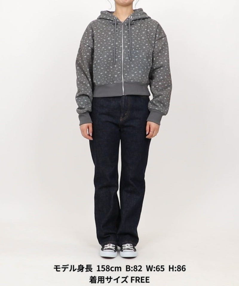 PUBLUX/小花柄 クロップド フーディー 限定展開｜Daytona Park(FREAK'S