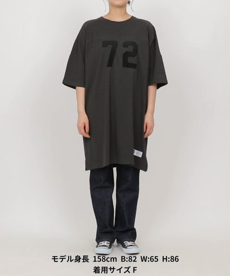 RUSSELL ATHLETIC/別注 フロッキー プリント ナンバリング ワンピース