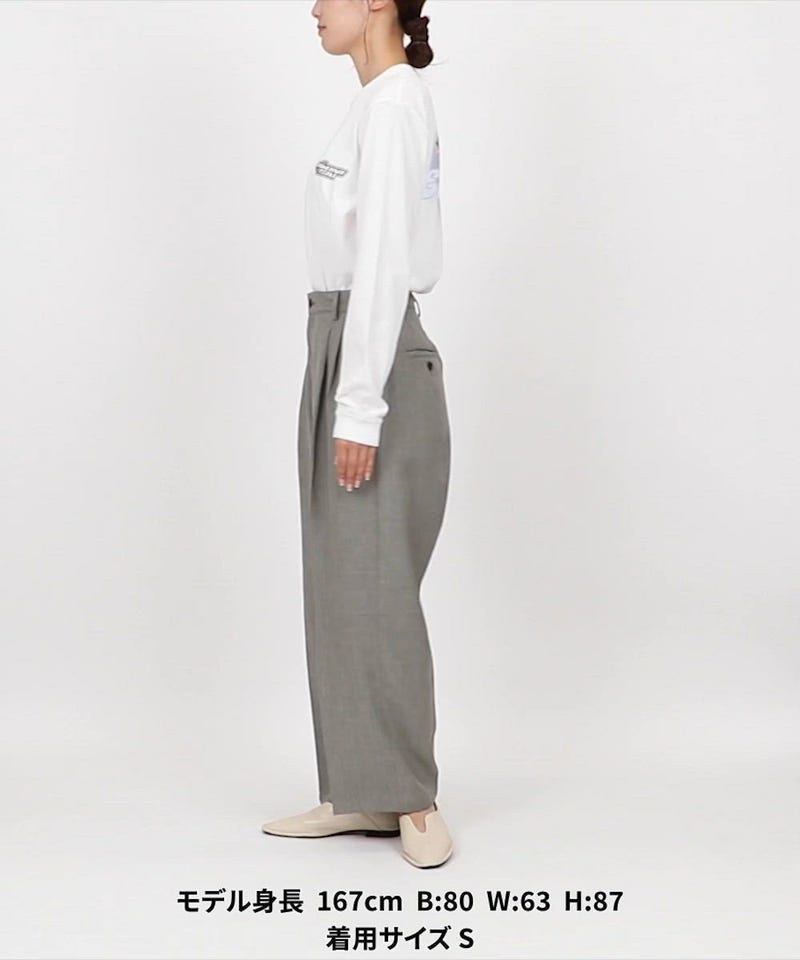FREAK'S STORE/ウーリータッチ タックワイドパンツ/ツータックパンツ