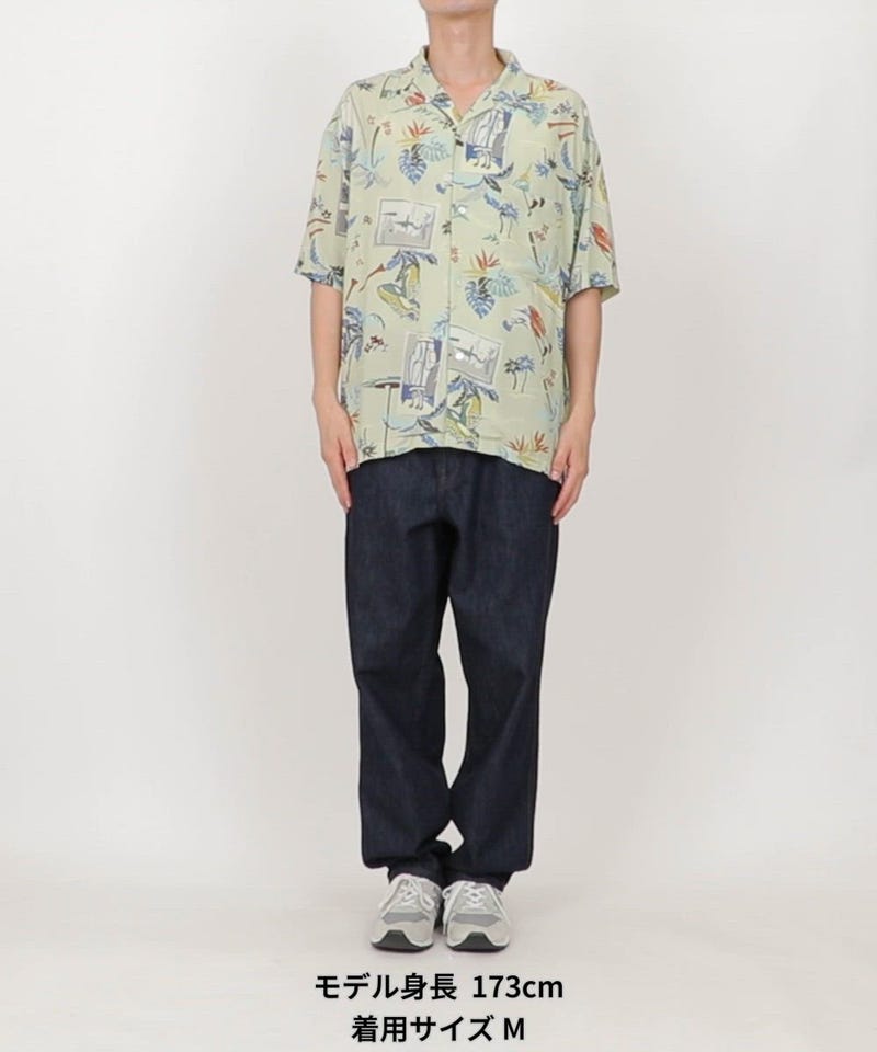 McGREGOR COLLECTION/ヴィンテージライク 総柄 オープンカラー アロハ