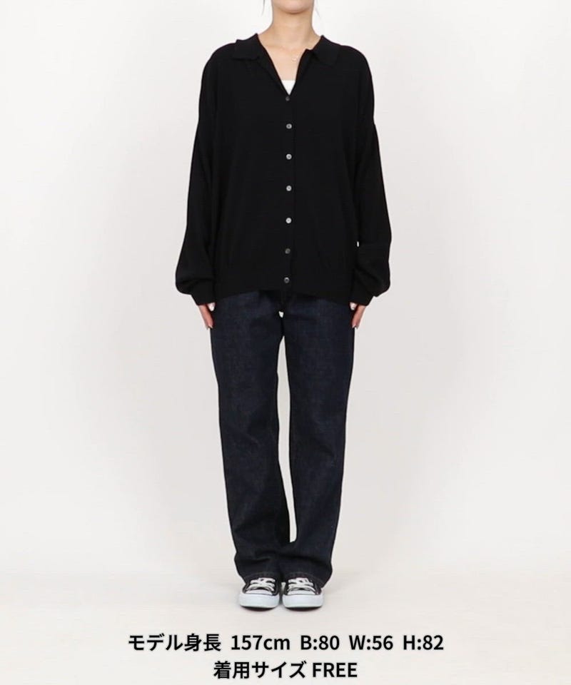 FREAK'S STORE/<新色追加>スキッパー ポロ ニット カーディガン【限定