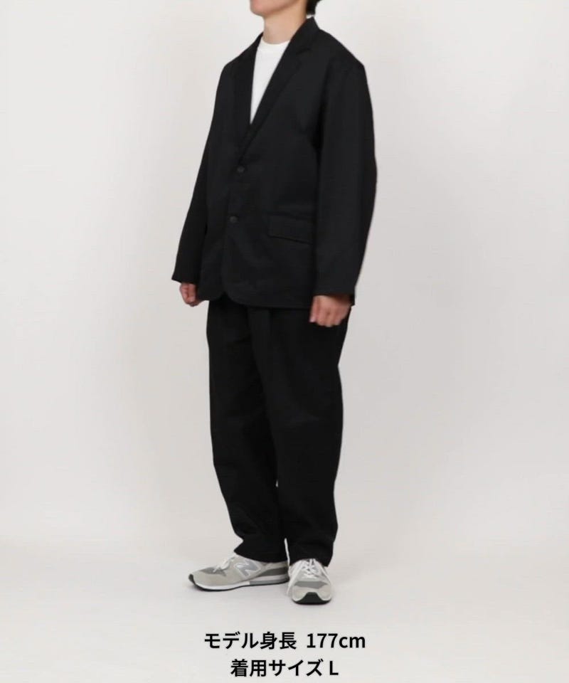 BLACK/セットアップ/Lサイズ FREAK'S STORE/Relax Fit リラックスフィット ツイル セットアップ