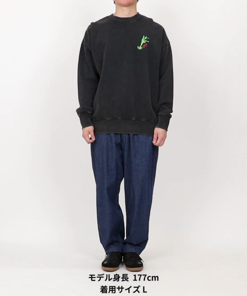 FREAK'S STORE/SPE × 紫金飯店 × FREAK'S 蓄光バックプリント クルー