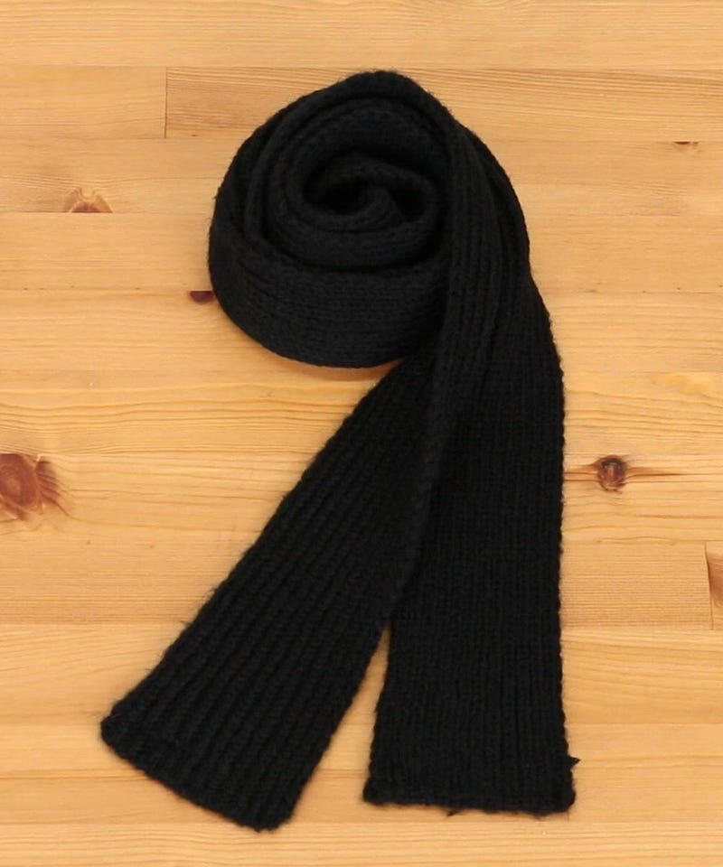 PPFM★ストール★新品  黒スキニースカーフ BLACK FREAK'S STORE/【限定展開】ロングタイ スカーフ/スキニーマフラー