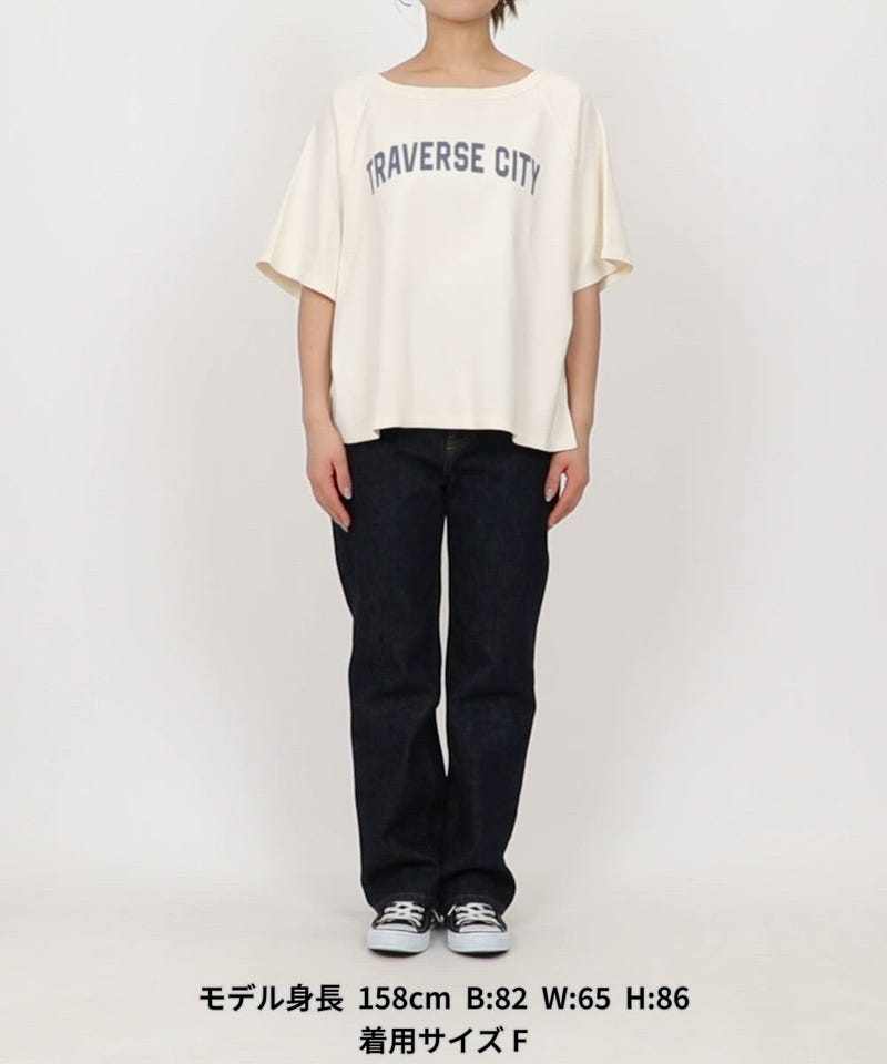 FREAK'S STORE/2way スムースロゴTシャツ/ワンショルダー プリントT