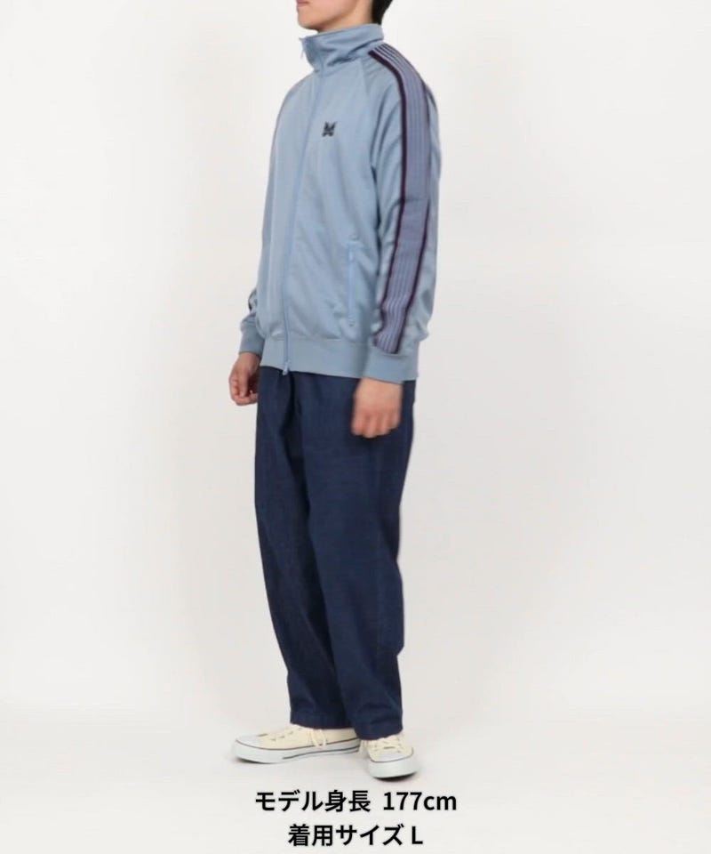【値下げ中完売品】別注 トラックジャケット PolySmooth Navy XL Needles/別注 Track Jacket PolySmooth Sax｜Daytona Park(FREAK'S