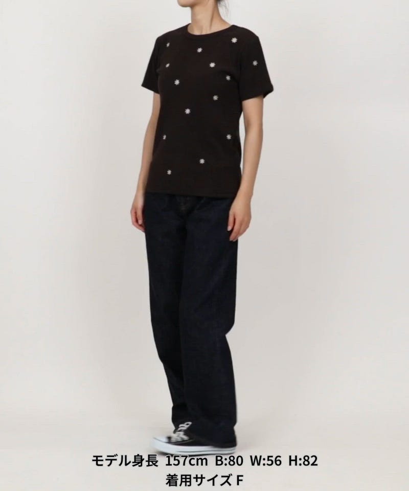 FREAK'S STORE/ミニデイジー刺繍Tシャツ｜Daytona Park(FREAK'S STORE