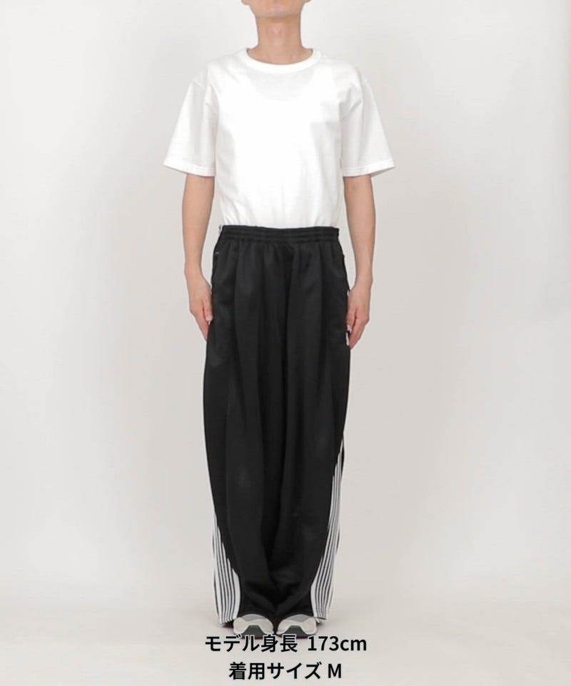 Needles/別注 H.D.Track Pant - PolySmooth (ブラックベース×ホワイト