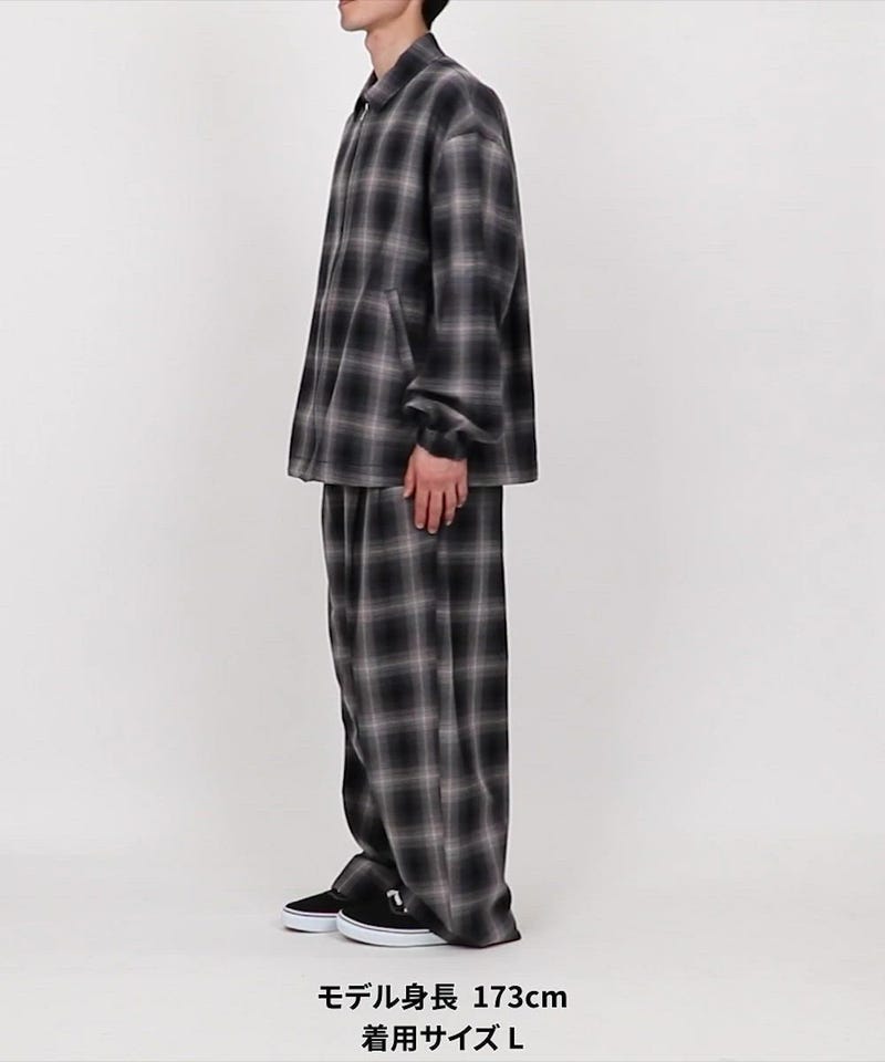 FREAK'S STORE/Relax Fit リラックスフィット オンブレチェック ジップ