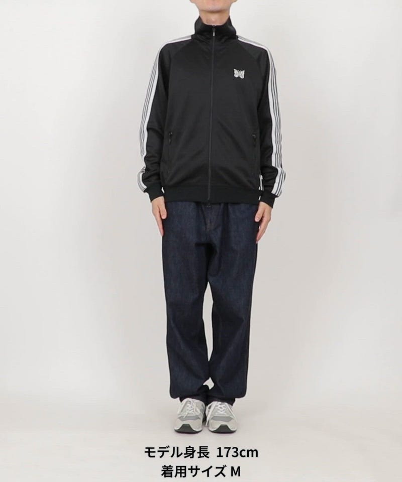 Needles/別注 Track Jacket - PolySmooth（ブラックベース×ホワイト