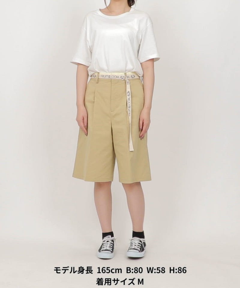 FRUIT OF THE LOOM/＜新色追加＞別注 ロゴベルト付き ツイル ショート