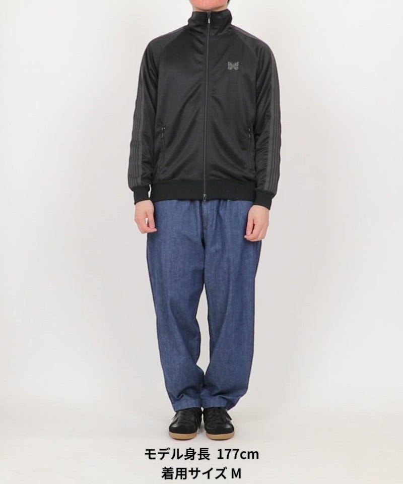 Needles/別注 Track Jacket PolySmooth Black×Gray｜Daytona Park