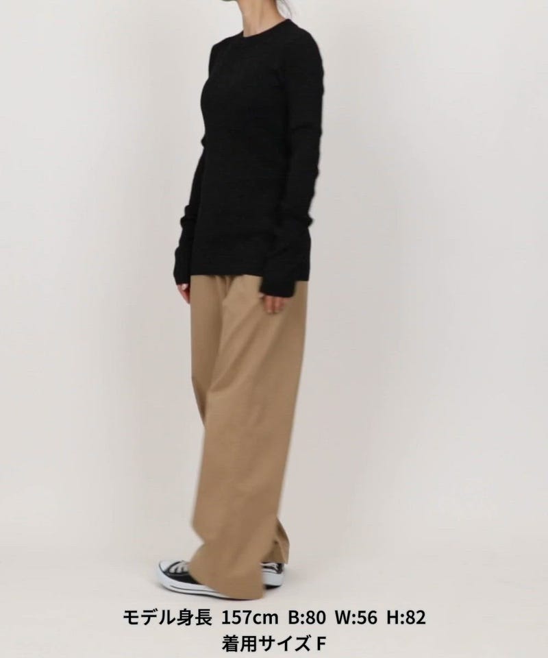 FREAK'S STORE/＜新色追加＞ウォッシャブル ラメ クルーネックニット