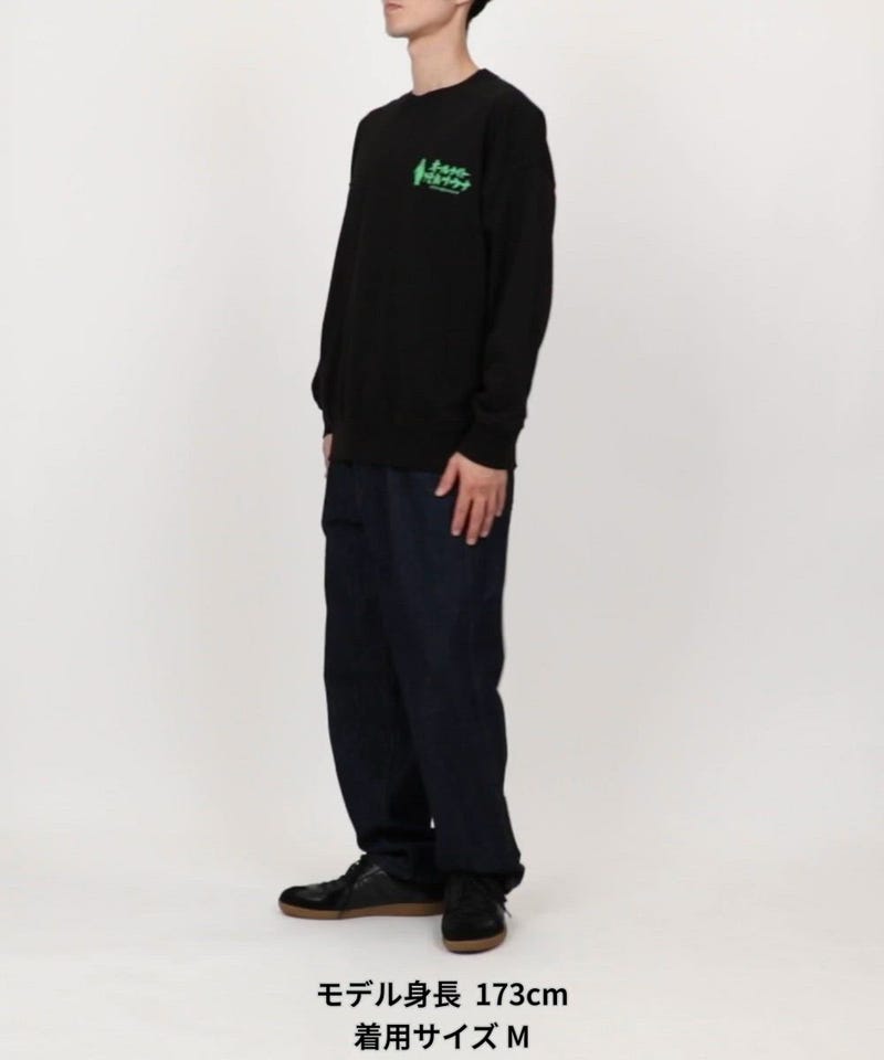 SAUVENIR/別注 オールナイト野良サウナ バックデザイン クルーネック