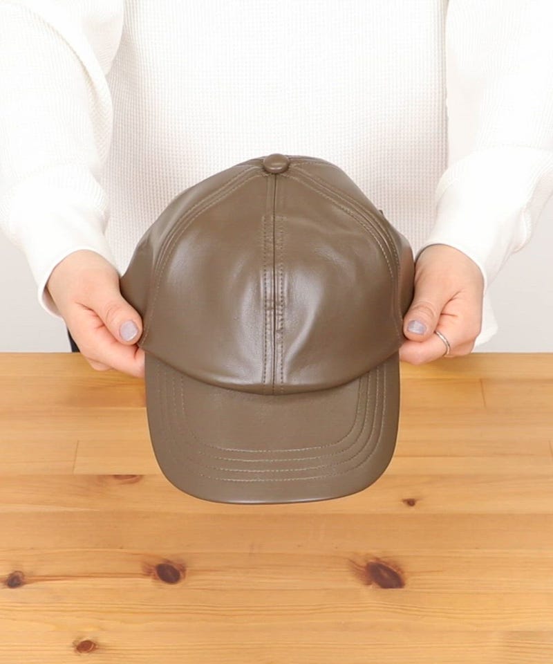 W*S様 BONCOURA ボンクラ帽　キャップ　帽子　未使用新品　レザー 334b871de53f05b231ce91dad211a3