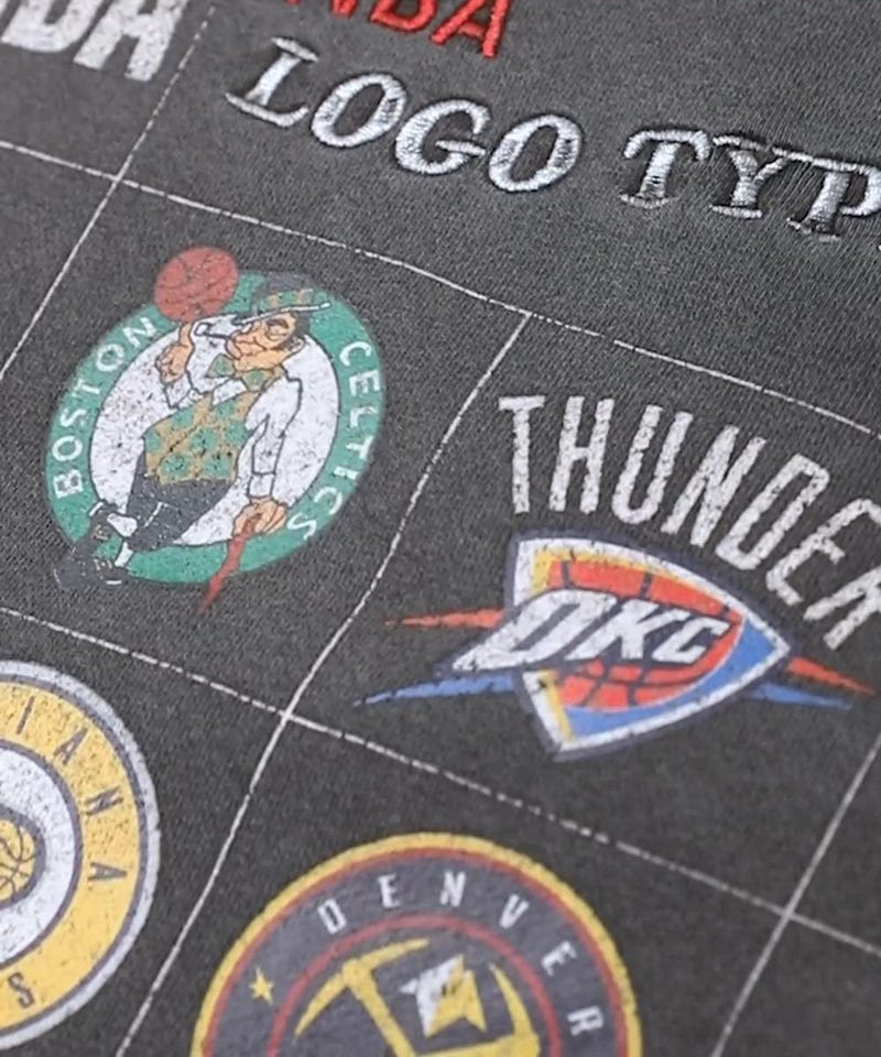 FREAK'S STORE/NBA 別注 チームロゴシート バックプリント クルー