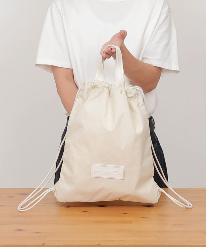 HUNTER/TRAVEL DRAWSTRING BACKPACK TOTE ナップザック 【限定展開