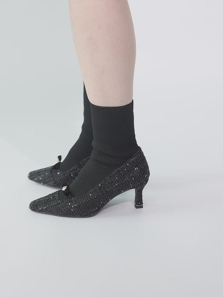 パールリボンニットドッキングブーツRANDA公式サイト