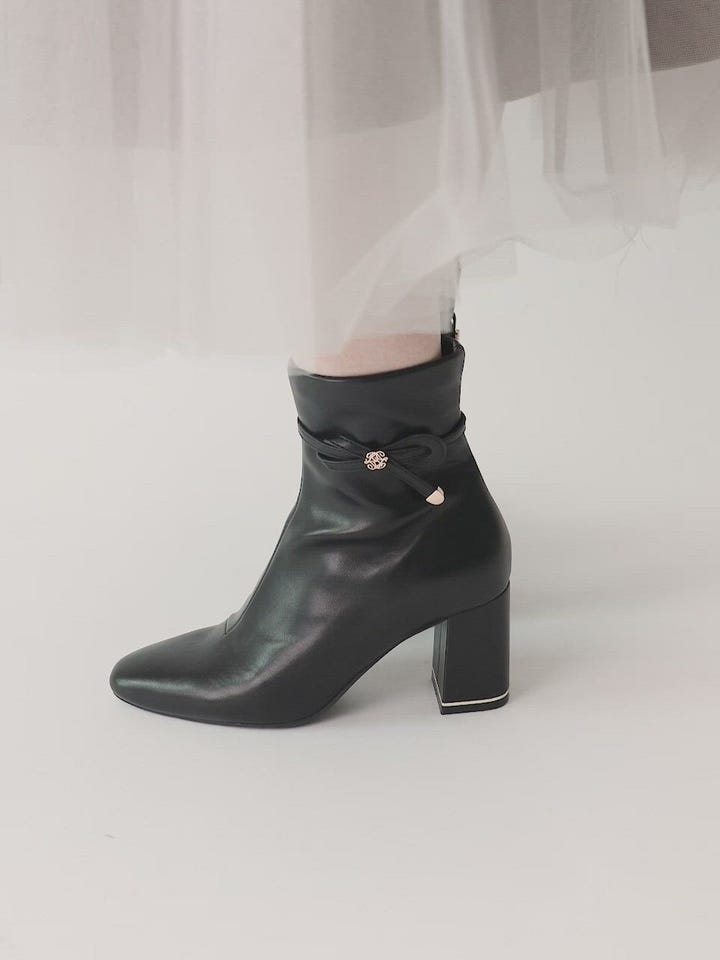 SALE】2WAY 晴雨兼用 モノグラムリボンベルトショートブーツRANDA公式