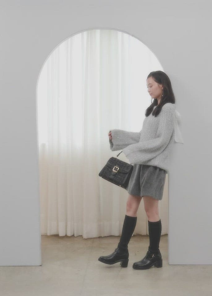 SALE】【選べる丈感】スパンコール混オーバーサイズニットRANDA公式サイト