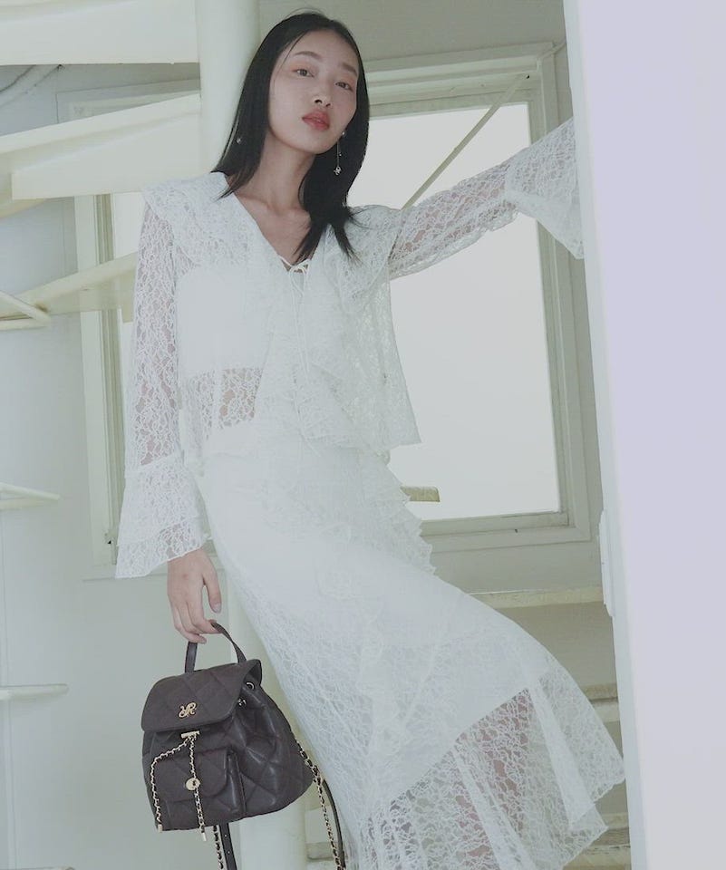 SALE】ラッフルレースフリルブラウスRANDA公式サイト