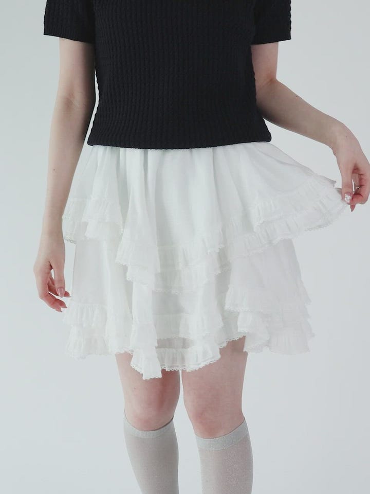 SALE】イレヘムレースミニスカートRANDA公式サイト