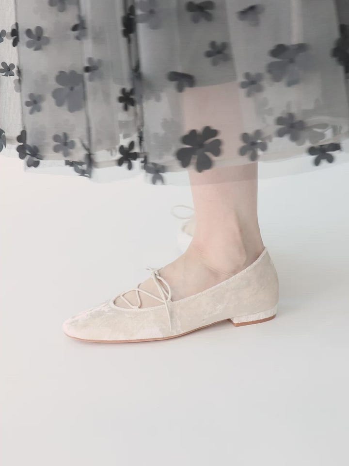 レースアップフラットパンプスRANDA公式サイト