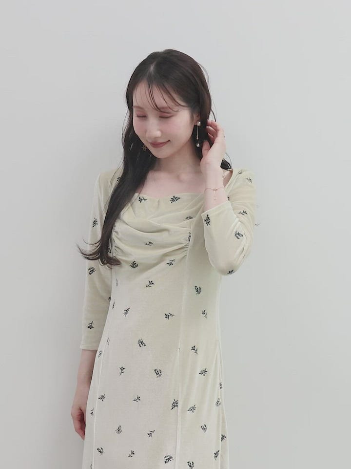 Holiday Collection】ボレロセットリボンショルダーワンピースRANDA