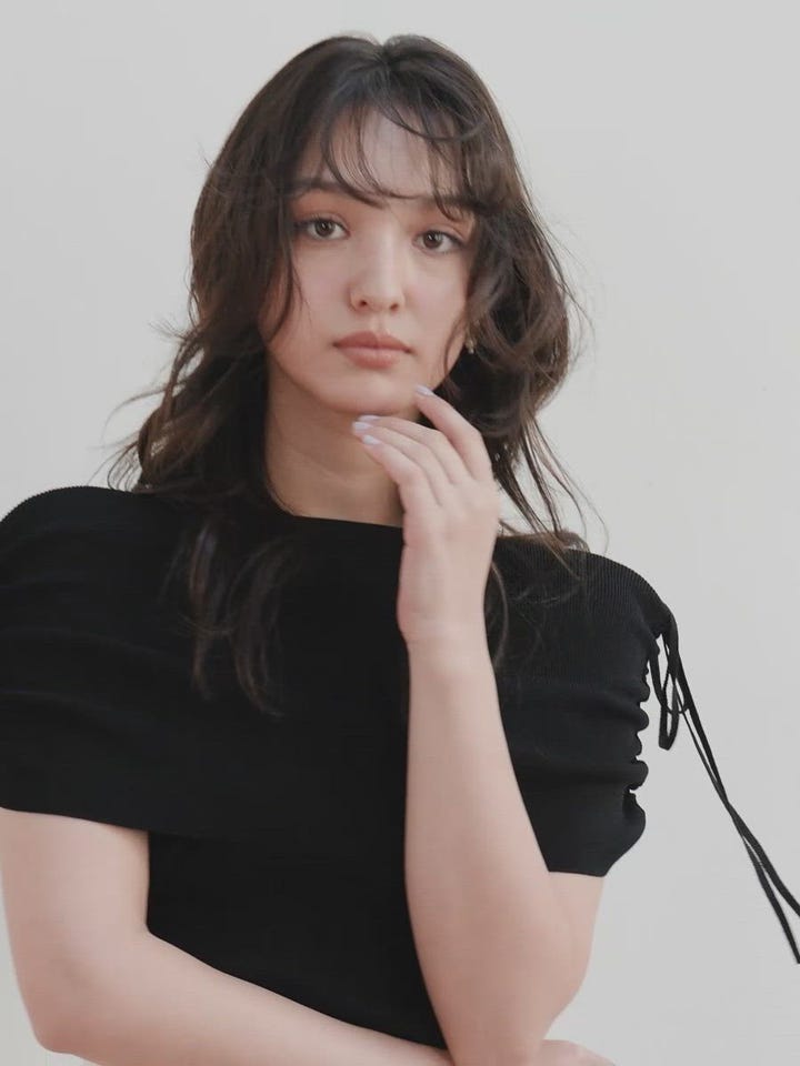 RANDA シャギーオフショルニット ランダ RANDA シャギーオフショルニット （CREAM