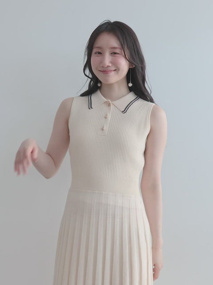 ポロニットノースリーブワンピースRANDA公式サイト