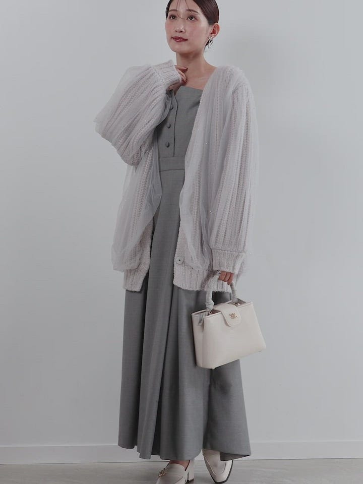 未使用 定価18万 RUE DU MAIL リュドゥマイユ ロング カーディガン 未使用 定価18万 RUE DU MAIL リュドゥマイユ ロング カーディガン