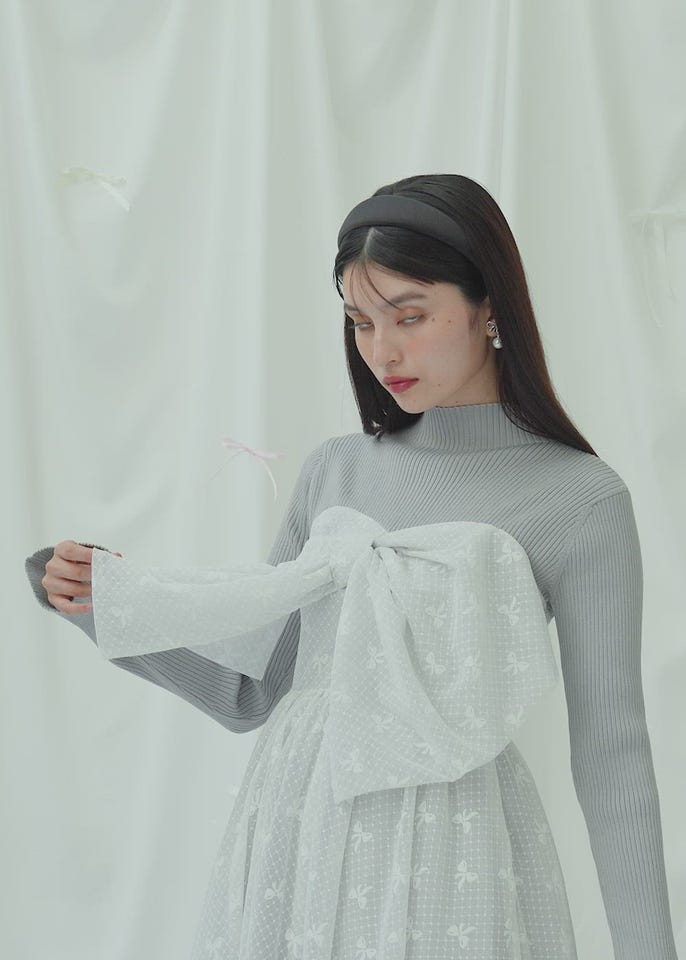 リボンチュールドッキングミニワンピースRANDA公式サイト