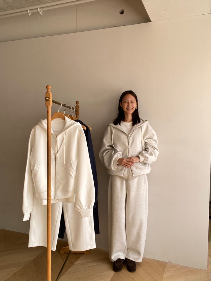 Softポンチレイヤードパーカー