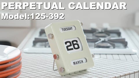 DULTON ONLINE SHOP | PERPETUAL CALENDAR IVORY(IVORY): インテリア雑貨