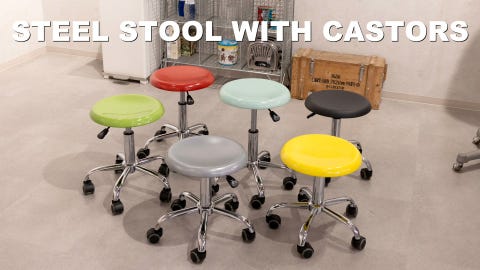 DULTON ONLINE SHOP | STEEL STOOL WITH CASTORS YELLOW(YELLOW): 家具