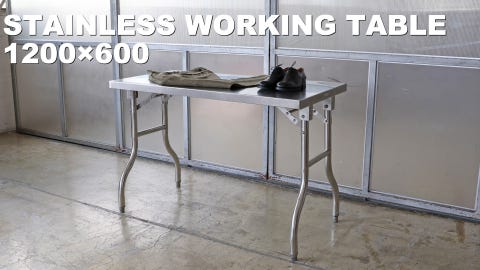 DULTON ONLINE SHOP | STAINLESS WORKING TABLE 1200×600(1200×600): 家具